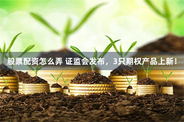 股票配资怎么弄 证监会发布，3只期权产品上新！